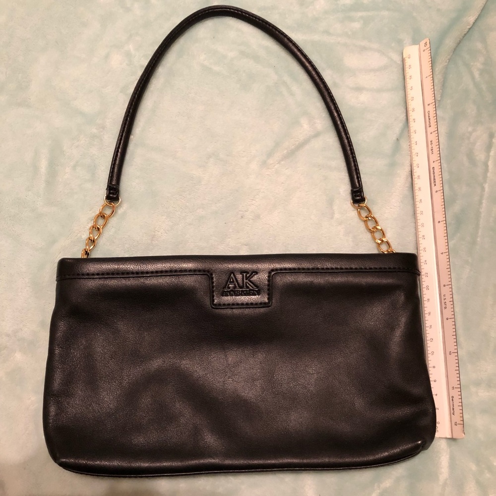 Anne Klein black purse, authentic, leather
